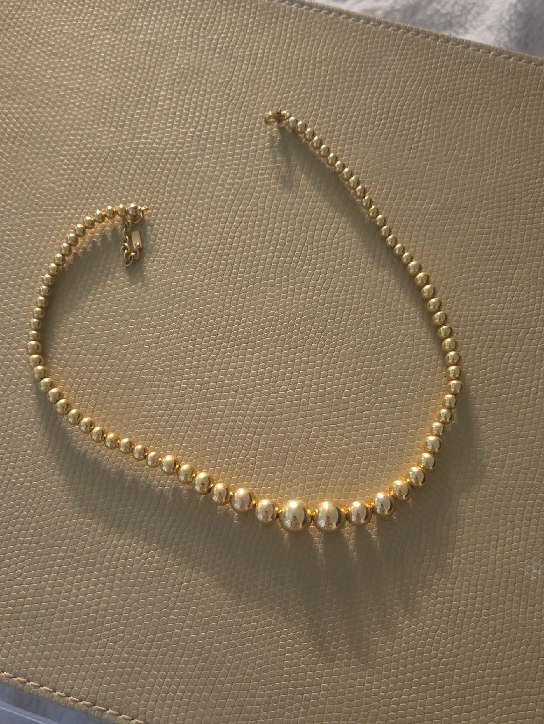 Revolve Gold Beaded Choker Necklace